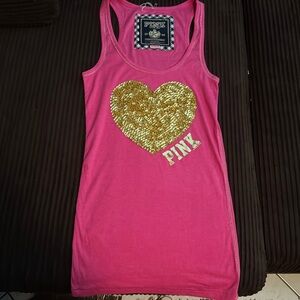 PINK by Victoria’s Secret, embellished, tank top size M RARE NWOT